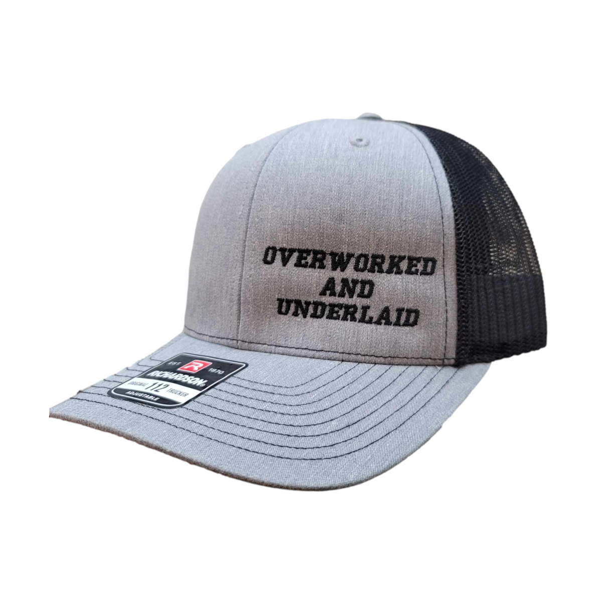 Overworked Richardson 112 Embroidered Hat