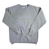 Embroidered Minnesota Crew Neck