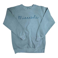 Embroidered Minnesota Crew Neck