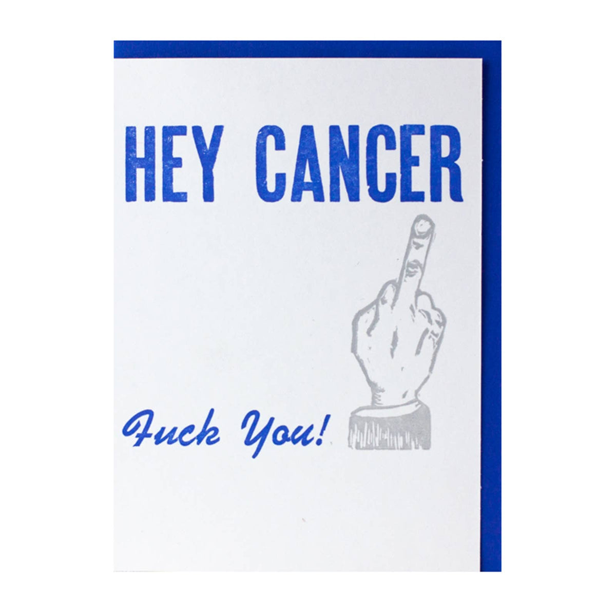 FU Cancer — Swear Sympathy Letterpress Greeting Card