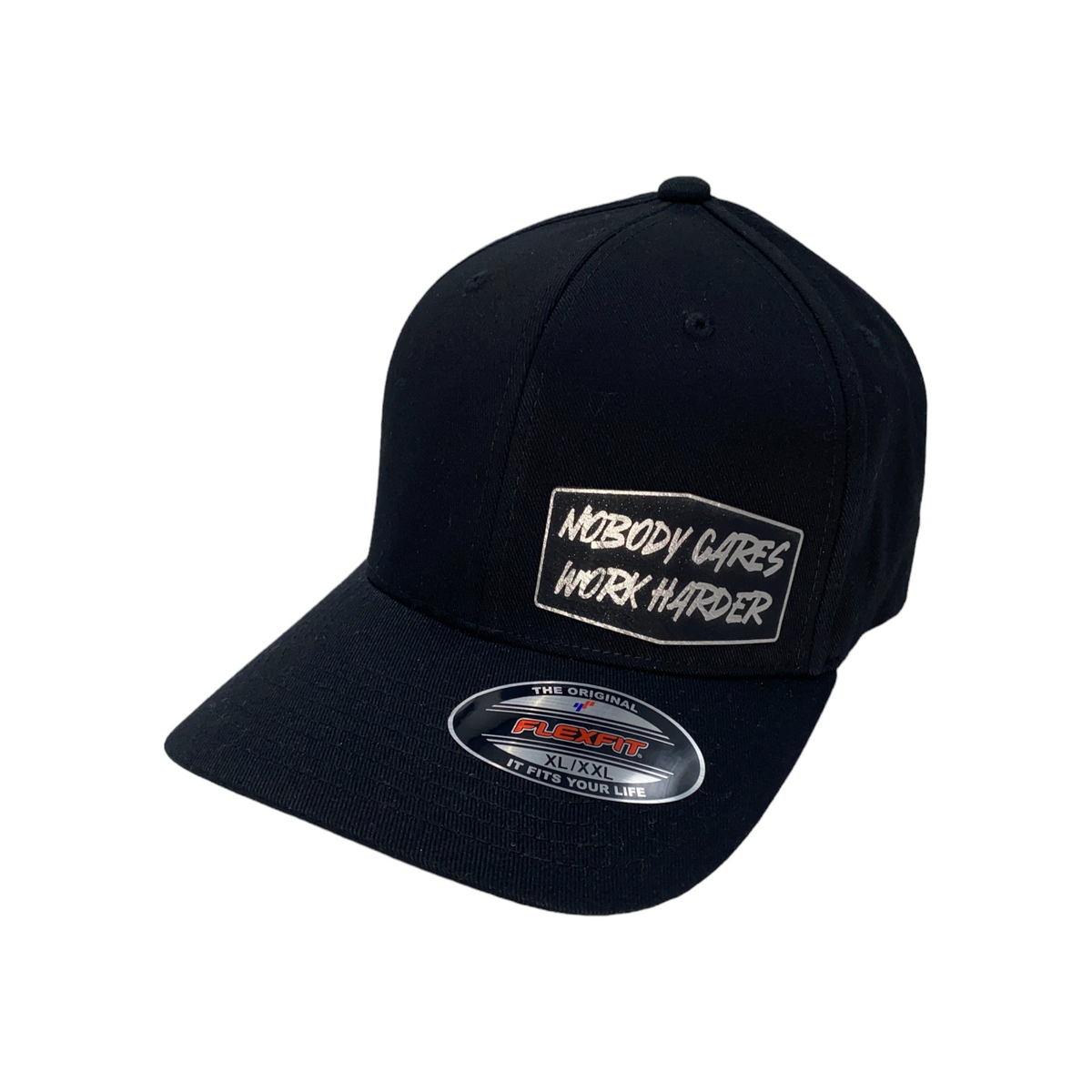 Nobody Cares Work Harder FLEXFIT Patch Hat