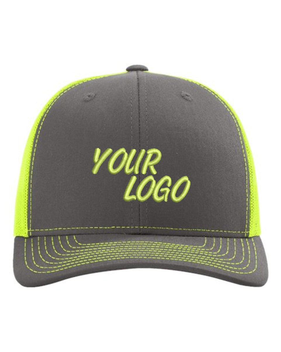 24 Pack Embroidered Neon Hats