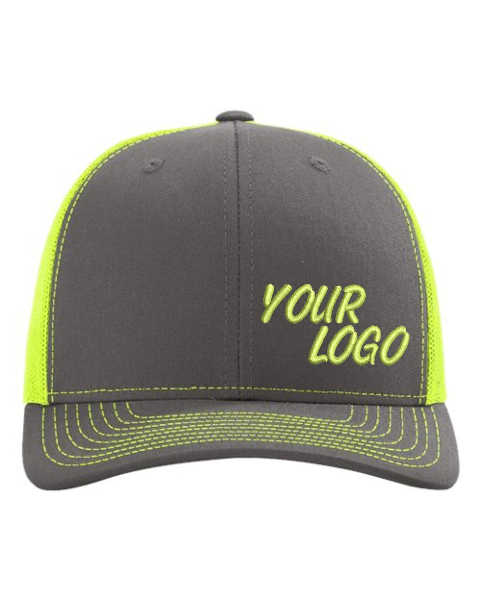 24 Pack Embroidered Neon Hats