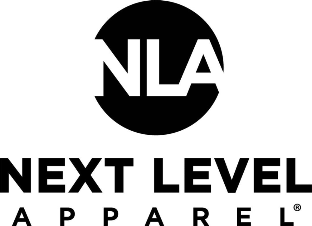 Logo of Next Level Apparel with 'NLA' in a circular design on a white background.
