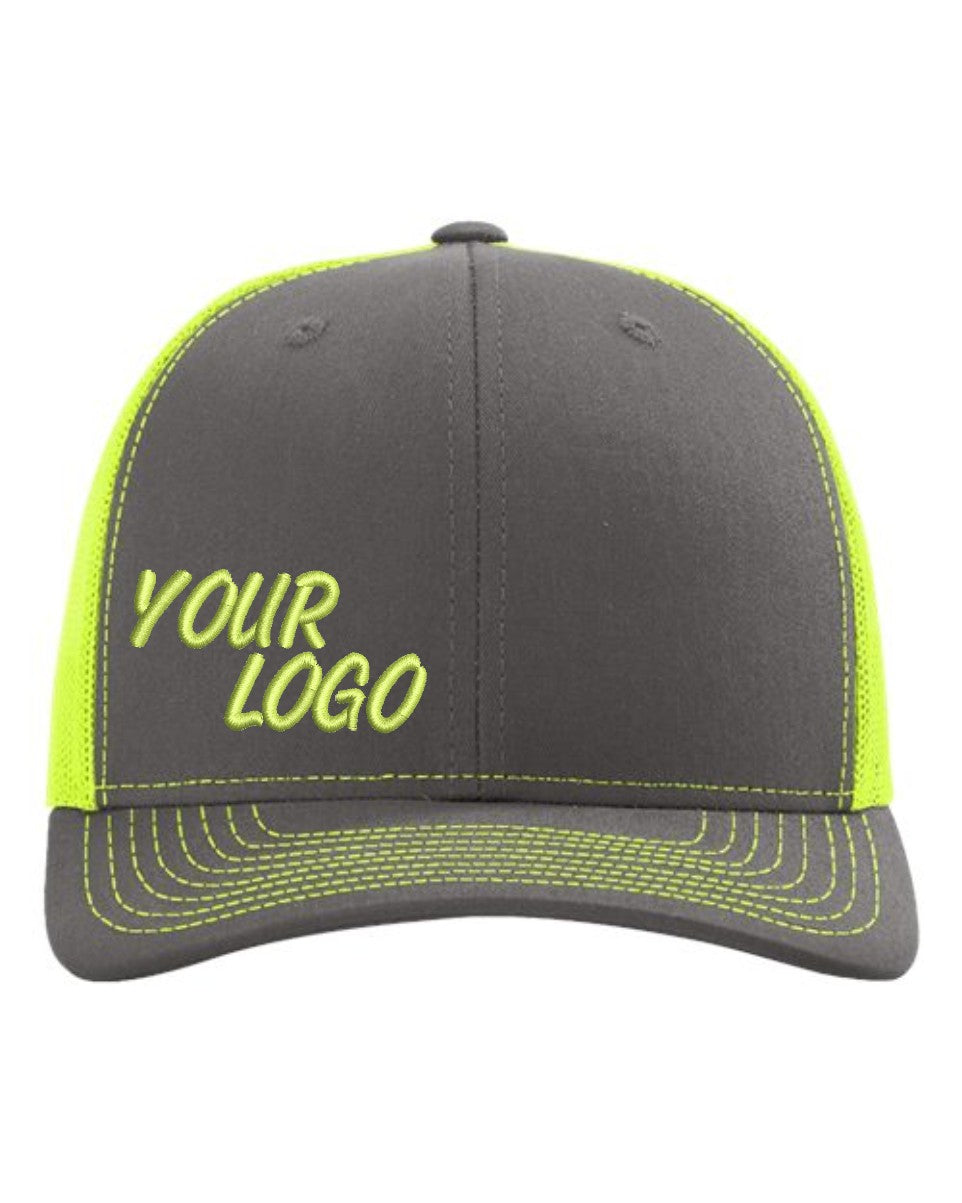 24 Pack Embroidered Neon Hats